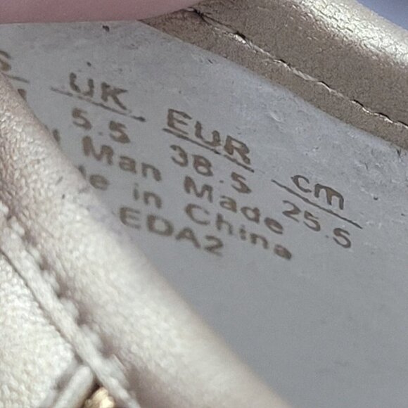 NEW Franco Sarto Eda 2 Slip On Loafer in Gold Fabric Women's Shoe Size 8.5 - Picture 11 of 11